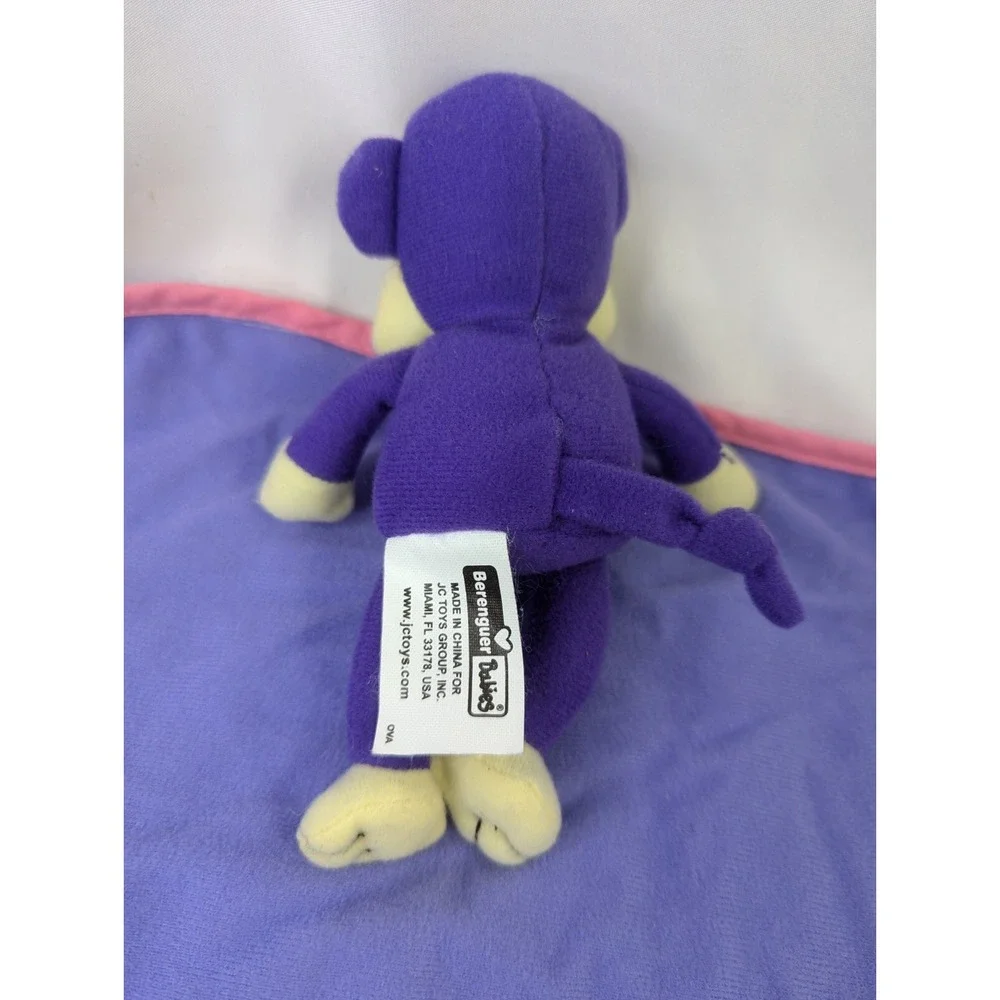 Berenguer Doll Purple Monkey Octopus Plush Lovey Security Blanket‎ 12x11 Inch